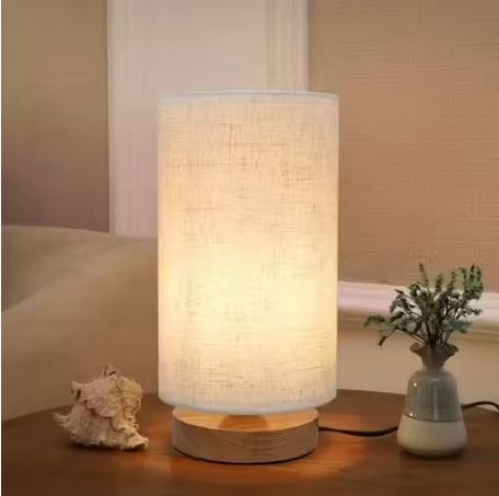 Wooden Table lamp or Bedside Table lamp for Bedroom Office Room