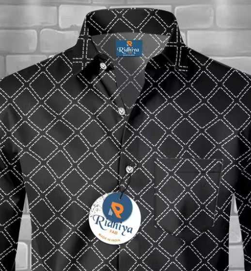 Men Checked Regular Fit Shirt with Patch Pocket