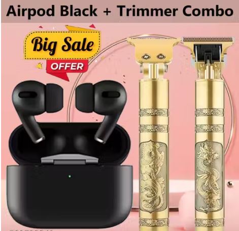 True Wireless Bluetooth Headphones Earbuds TWS TWS Airdots, True Wireless Bluetooth Headphones Earbuds with Hair Trimmer Combo