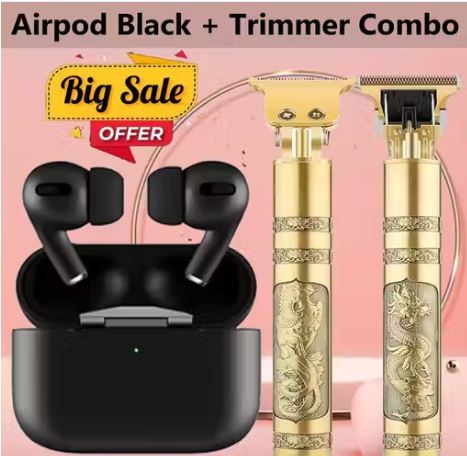 True Wireless Bluetooth Headphones Earbuds TWS TWS Airdots, True Wireless Bluetooth Headphones Earbuds with Hair Trimmer Combo